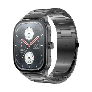 Amazfit Pop 3S Amoled Display Black Calling Smart Watch (Metallic Strap) #1Y