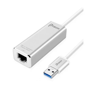 Dtech USB Male to LAN Female White Converter # DT-6550