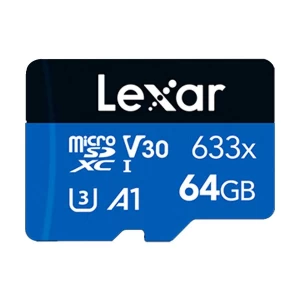 Lexar High-Performance 633x 64GB microSDXC/SDHC Class 10 A1 UHS-I (U3) V30 Memory Card #LMS0633064G-BNNNG