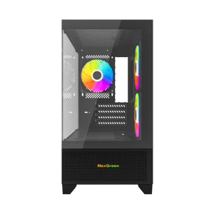 MaxGreen 350 Mid Tower Black ATX Gaming Desktop Casing