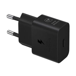 Samsung 25W PD USB-C Black Charger / Charging Adapter #EP-T2510NBEGWW (2 Pin, EU)