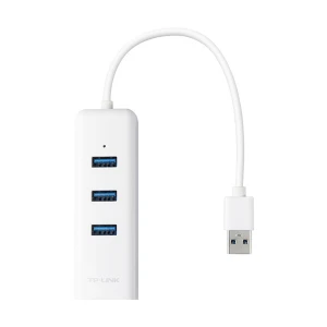 TP-Link USB Male to Tri USB & LAN Female White Converter # UE330 V4