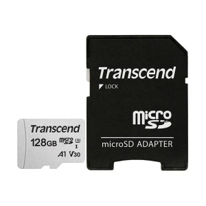 Transcend microSDXC/SDHC 300S 128GB Micro SD UHS-I U3 A1 Class 10 Memory Card With Adapter # TS128GUSD300S-A