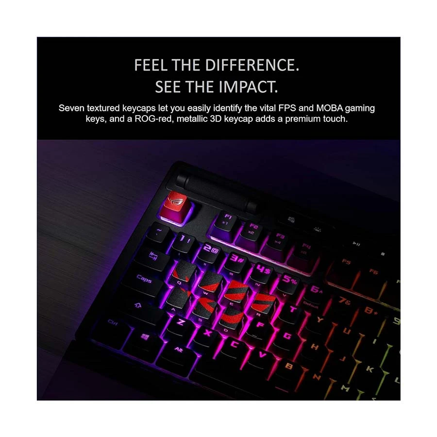 Asus ROG AC02 Red Metallic Keyboard Price in Bangladesh