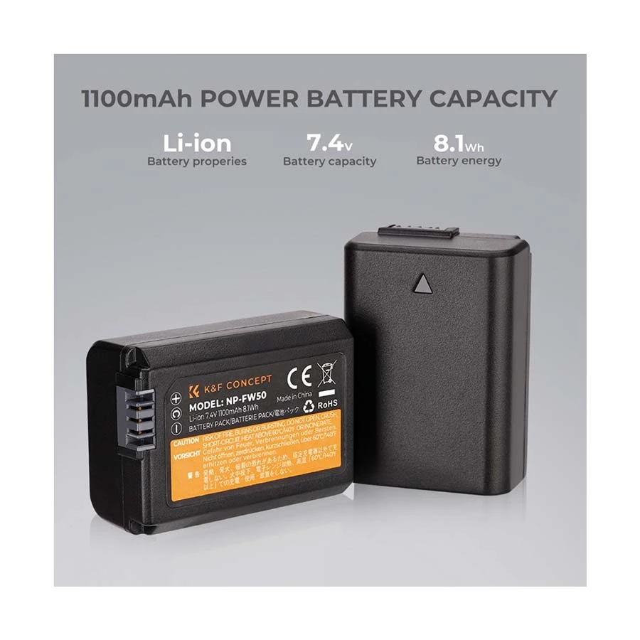 K&F Concept NP-FW50 Camera Battery with Charger Price in BD | RYANS