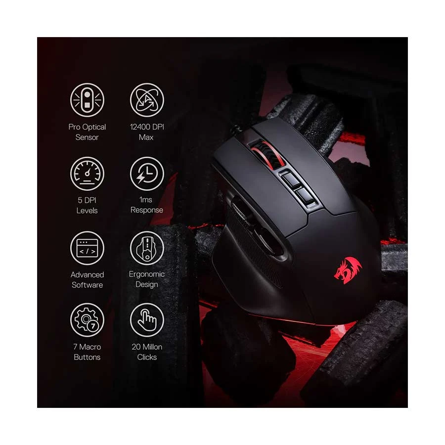 Redragon Bullseye M806 Mouse Price in Bangladesh