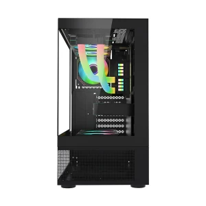 1st Player Mi7-A Mid Tower Black ATX Gaming Desktop Casing with Fan, HUB & Controller