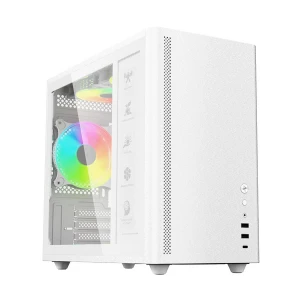 Acer U351W Mid Tower White (Tempered Glass Side Window) Micro-ATX Business Desktop Casing