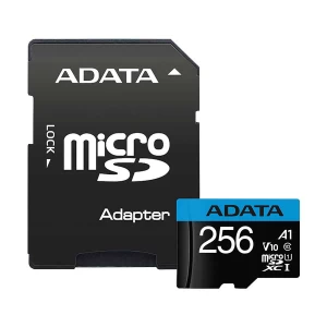 Adata Premier 256GB MicroSDXC/SDHC UHS-I Class 10 V10 Memory Card with Adapter #AUSDX256GUICL10A1-RA1