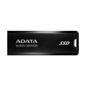 Adata SC610 2000GB USB 3.2 Black Portable External SSD #SC610-2000G-CBK/RD