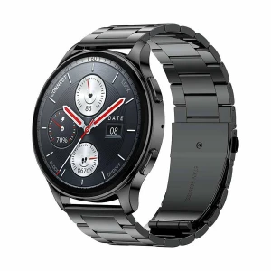 Amazfit Pop 3R Amoled Display Black Calling Smart Watch (Metallic Strap) #1Y