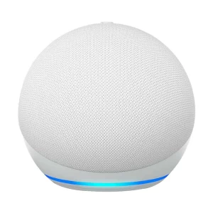 Amazon Echo Dot 5th Gen Smart Speaker with Alexa (Chalk/Glacier White)