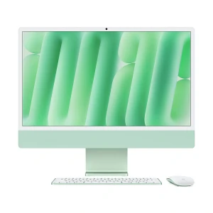 Apple iMac (Late 2024) Apple M4 Chip 24 Inch 4.5K Retina Display Green All in One PC (Magic Keyboard, Magic Mouse) #MWV03xx/A