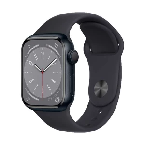 Apple Watch Series 8 41mm (GPS) Midnight Aluminum Case with Midnight Sport Medium Large Band #MNU83LL/A