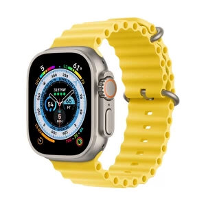 Apple Watch Ultra 49mm (GPS+Cellular) Titanium Case with Yellow Ocean Band