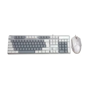 Aula F3061 Wired White Grey Keyboard & Mouse Combo