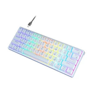 Aula F3261 RGB Hot Swap (Blue Switch) Wired White Mechanical Gaming Keyboard