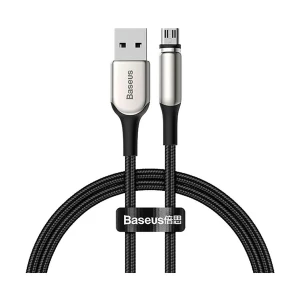 Baseus CAMXC-I01 Zinc USB Male to Micro USB, 2 Meter, Black Magnetic Charging & Data Cable #CAMXC-I01