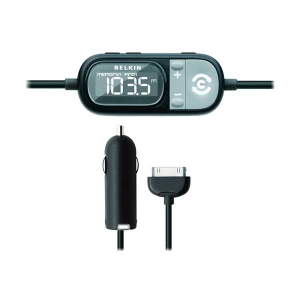 Belkin TuneCast F8Z343QE Car Charger with Auto Universal Hands-Free AUX for iPod, iPhone (F8Z343QE)