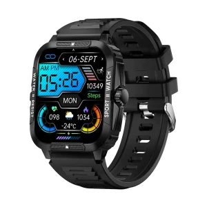 Colmi P76 Black Bluetooth Calling Smart Watch