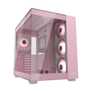 Cougar FV150 RGB Mid Tower Pink ATX Gaming Desktop Casing