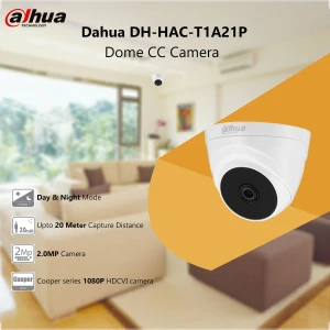 Dahua DH-HAC-T1A21P (2.8mm) (2MP) Dome CC Camera