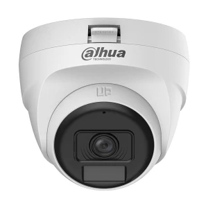 Dahua DH-HAC-T1A21P-U-IL-A (2.8mm) (2.0MP) Smart Dual Light HDCVI Fixed Eyeball Dome CC Camera (Built in Audio)