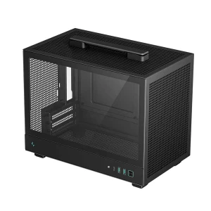Deepcool CH160 Ultra Portable Mini Tower Black (Tempered Glass Window) Mini-ITX Desktop Case #R-CH160-BKNGI0-G-1