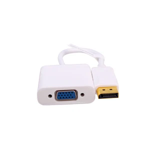 Dtech DP Male to VGA Female White Converter #DT-6506