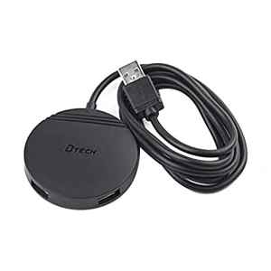 Dtech DT-3015 USB 2.0 4 Port Black Hub (1.2 Meter)