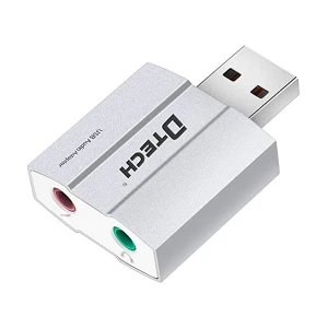 Dtech DT-6006 USB External Sound Card #DT-6006