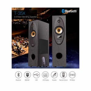F&D T-35X Bluetooth 2:0 Tower Home Theater Speaker With Wireless Microphone
