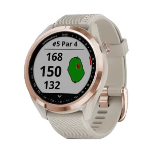 Garmin Approach S42 Rose Gold Smart Watch with Light Sand Band