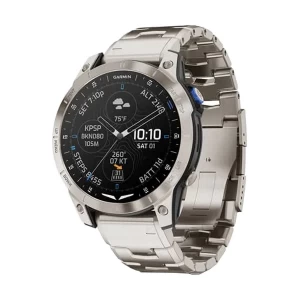 Garmin D2 Mach 1 Aviator Smart Watch with Vented Titanium Bracelet