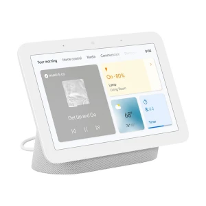 Google Nest Hub 2nd Generation Smart Speaker (Chalk) with Smart Home Display & Google Assistant