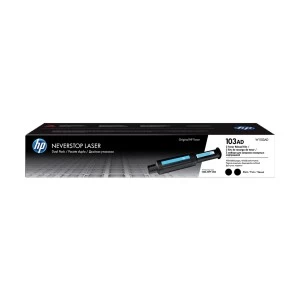 HP 103AD Dual Pack Black Original Neverstop Laser Toner Reload Kit (W1103AD)