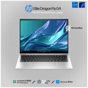 HP Elite Dragon Fly G4 Intel Core i7 1355U 16GB RAM 1TB SSD 13.5 Inch FHD WUXGA+LED Display Natural Silver Laptop