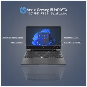 HP Victus Gaming 15-fa1246TX Intel Core i5 13500H 8GB RAM, 512GB SSD 15.6 Inch FHD Display Mica Silver Gaming Laptop