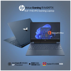 HP Victus Gaming 15-fa1247TX Intel Core i5 13500H 8GB RAM 512GB SSD 15.6 Inch FHD Display Performance Blue Gaming Laptop