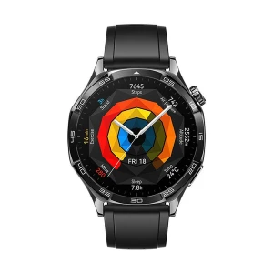 Huawei Watch GT5 Black with Black Fluoroelastomer Strap 46mm GPS Bluetooth Calling Smart Watch