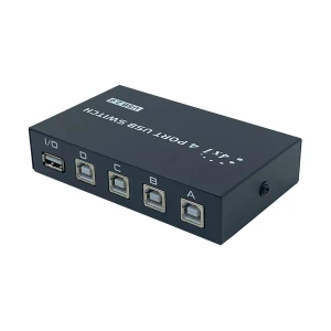 K2 FJGEAR FJ-1A4B 4 Ports USB Printer Sharing Switch Hub (Manual/Iron shell)