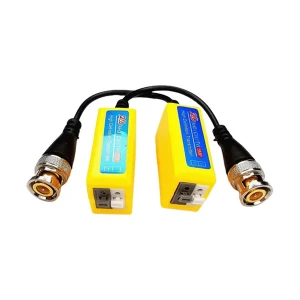 K2 HM-298 HD-CVI/TVI/AHD Spilt Join Yellow HD Video Balun (1080p, 3MP, 5MP, 8MP) For CC Camera