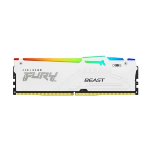 Kingston Fury Beast RGB 16GB DDR5 6000MHz White Heatsink Desktop RAM #KF560C30BWA-16