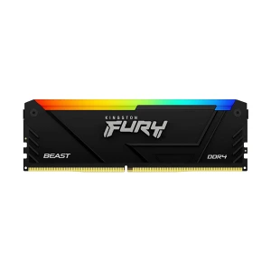 Kingston FURY Beast RGB 8GB DDR4 3200MHz Black Heatsink Desktop RAM #KF432C16BB2A/8