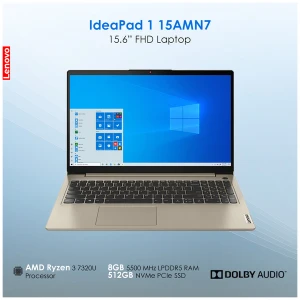 Lenovo IdeaPad 1 15AMN7 AMD Ryzen 3 7320U 8GB RAM 512GB SSD 15.6 Inch FHD Display Sand Laptop