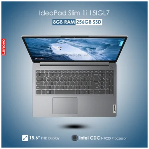 Lenovo IdeaPad Slim 1i 15IGL7 Intel CDC N4020 8GB RAM, 256GB SSD 15.6 Inch FHD Display Cloud Grey Laptop