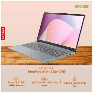 Lenovo IdeaPad Slim 3 15ABR8 AMD Ryzen 7 7730U 16GB RAM 512GB SSD 15.6 Inch FHD Display Win 11 Arctic Grey Laptop