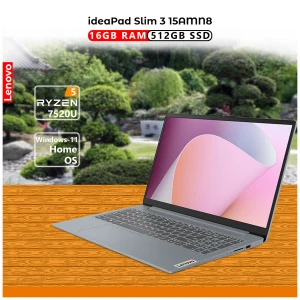 Lenovo IdeaPad Slim 3 15AMN8 AMD Ryzen 5 7520U 16GB RAM, 512GB SSD 15.6 Inch FHD Display Arctic Grey Laptop