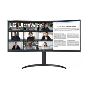 LG UltraWide 34WR55QC-B 34 Inch WQHD display Dual HDMI Black Curved Professional Monitor