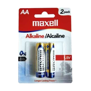 Maxell LR6 (GD) 2B AA Alkaline/Alcaline Batteries (1-Pair)